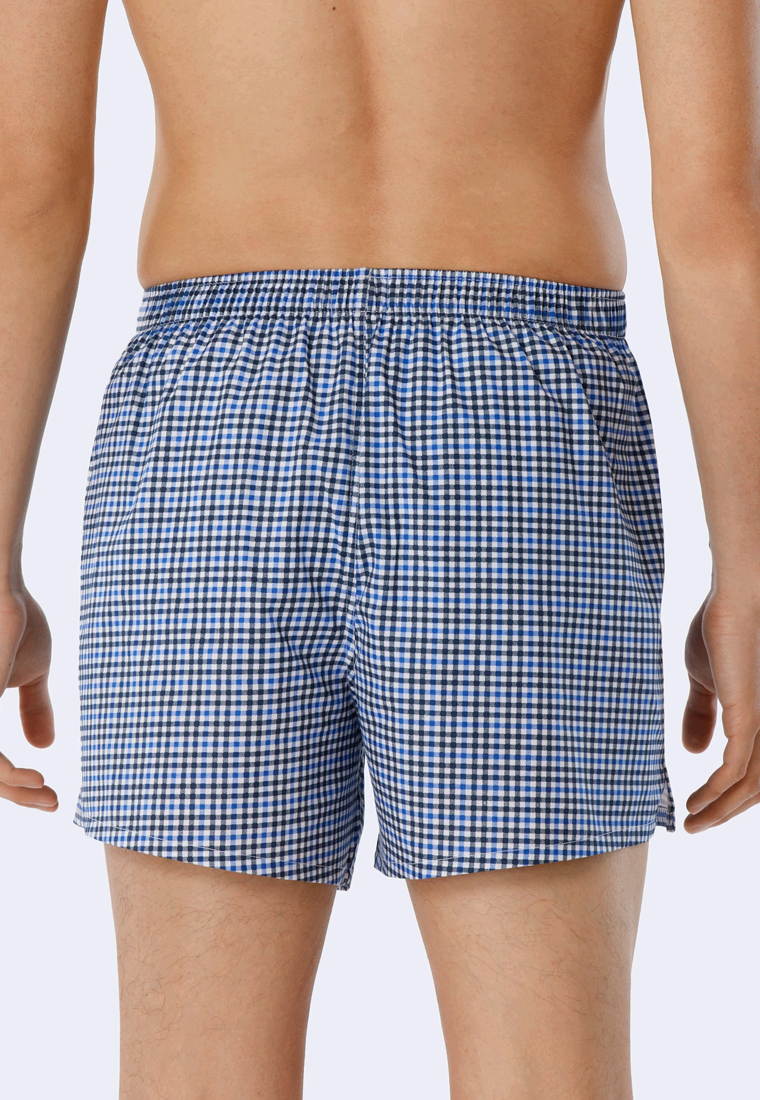 Schiesser Boxer Shorts 2-pack Woven Fabric Solid Checked Multicolored - Fun Prints 3 Schiesser Boxer Shorts 2-pack Woven Fabric Solid Checked Multicolored - Fun Prints - Image 3