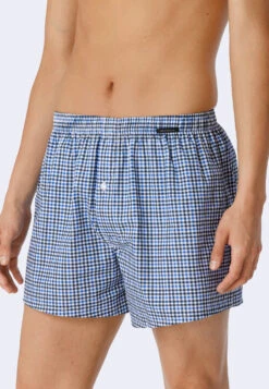 Schiesser Boxer Shorts 2-pack Woven Fabric Solid Checked Multicolored - Fun Prints 5 Schiesser Boxer Shorts 2-pack Woven Fabric Solid Checked Multicolored - Fun Prints -Uni Style Shop boxershorts 2er pack webware uni kariert mehrfarbig fun prints 1 179911 910 detail2
