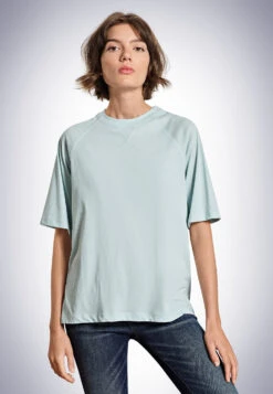 Schiesser Boxy Tee Shirt Mineral - Revival Carla -Uni Style Shop boxy tee shirt mineral revival carla 174246 709 detail2