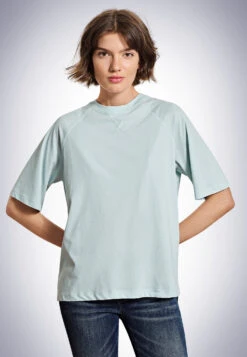 Schiesser Boxy Tee Shirt Mineral - Revival Carla -Uni Style Shop boxy tee shirt mineral revival carla 174246 709 front