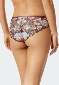 Schiesser Bikini Brief Sustainable Microfiber Lace Berry - Summer Floral Lace 6 Schiesser Bikini Brief Sustainable Microfiber Lace Berry - Summer Floral Lace -Uni Style Shop brazil slip nachhaltige microfaser spitze beere summer floral lace 176880 512 back