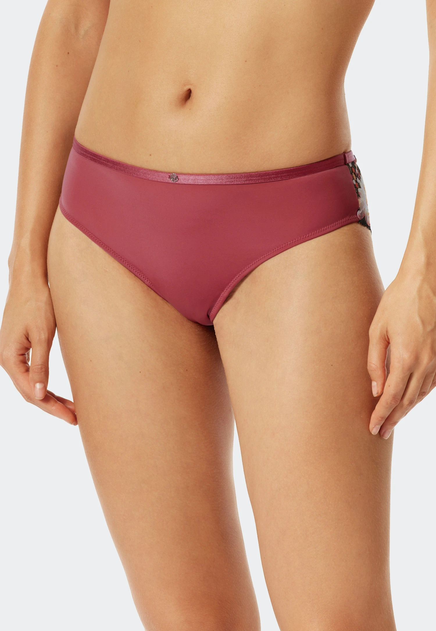 Schiesser Bikini Brief Sustainable Microfiber Lace Berry - Summer Floral Lace 4 Schiesser Bikini Brief Sustainable Microfiber Lace Berry - Summer Floral Lace - Image 4