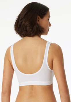 Schiesser Bustier 2-pack With Cups Organic Cotton White - 95/5 -Uni Style Shop bustier 2er pack mit cups organic cotton weiss 95 5 174927 100 back
