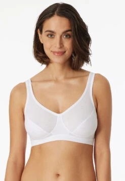 Schiesser Bustier 2-pack With Cups Organic Cotton White - 95/5 -Uni Style Shop bustier 2er pack mit cups organic cotton weiss 95 5 174927 100 detail2