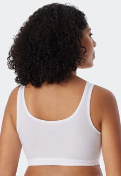 Schiesser Bustier 2-pack Without Cups Organic Cotton White - 95/5