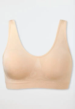 Schiesser Seamless Bustier, Sand-coloured - Seamless Light
