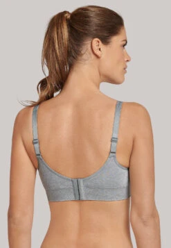 Schiesser Seamless Bustier Removable Pads Silver Gray - Active Mesh Light -Uni Style Shop bustier seamless herausnehmbare pads silbergrau active mesh light 162012 210 back