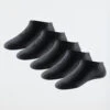 Schiesser Women's Sneaker Socks 5-pack Stay Fresh Black - Bluebird