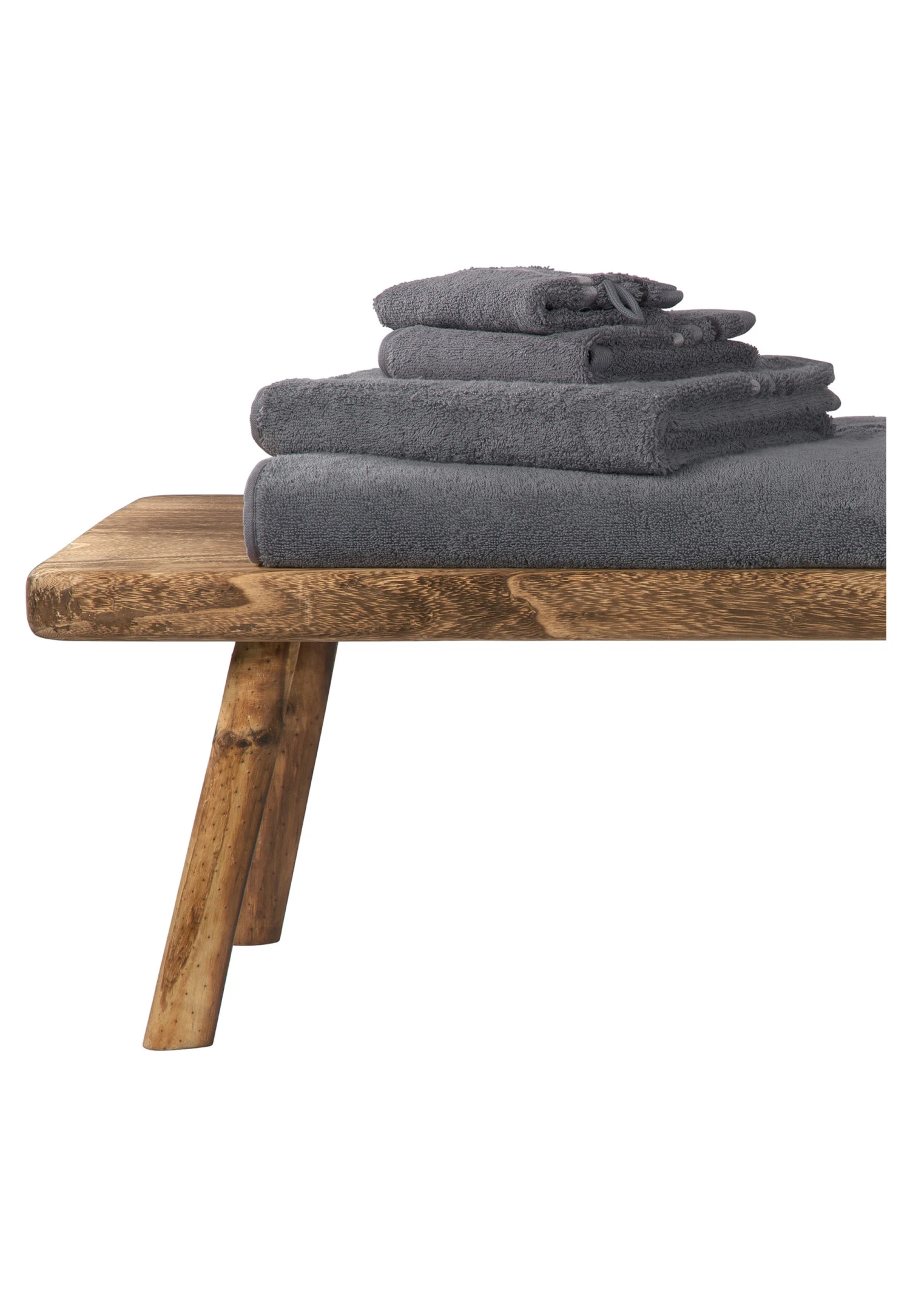 Guest Towel Skyline Color 70x140 Anthracite - SCHIESSER Home 2 Guest Towel Skyline Color 70x140 Anthracite - SCHIESSER Home - Image 2