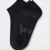 Schiesser Men's Sneaker Socks 2-pack Organic Cotton Black - 95/5