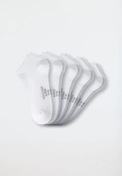 Schiesser Men's Sneaker Socks 5-pack Stay Fresh White - Bluebird