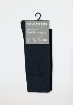 Schiesser Men's Socks 2-pack, Midnight Blue - Long Life Cool -Uni Style Shop herrensocken 2er pack nachtblau long life cool 173006 804 detail2