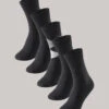 Schiesser Men's Socks In A 5-pack Stay Fresh Diamond Black - Bluebird