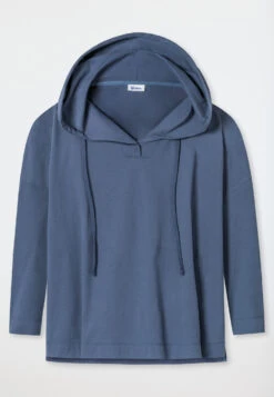 Schiesser Hoodie Long-sleeved Blue - Revival Martina