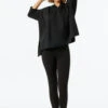 Schiesser Hoodie Long-sleeved Black - Revival Martina