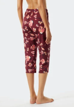 Schiesser Pants 3/4-length Modal Pockets Floral Print Multicolored - Mix & Relax -Uni Style Shop hose 3 4 lang modal taschen blumenprint mehrfarbig mix relax 176867 916 back