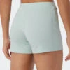 Schiesser Pants Short Interlock Organic Cotton Ribbed Look Mint - Mix+Relax