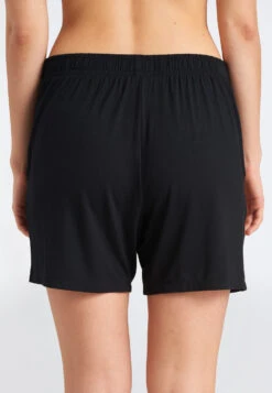 Schiesser Pants Short Modal Black - Mix & Relax -Uni Style Shop hose kurz modal schwarz mix relax 176418 000 back