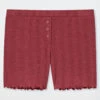 Schiesser Pants Short Organic Cotton Openwork Decorative Buttons Berry - Mix & Relax