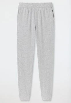 Schiesser Pants Long Cuffs Heather Gray - Mix & Relax -Uni Style Shop hose lang buendchen grau meliert mix relax 179266 202 detail1