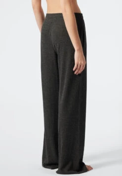 Schiesser Pants Long Heather Gray - Revival Sarah 7 Schiesser Pants Long Heather Gray - Revival Sarah -Uni Style Shop hose lang grau meliert revival sarah 178246 202 back