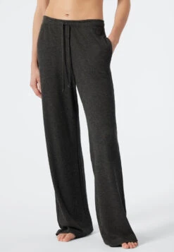 Schiesser Pants Long Heather Gray - Revival Sarah 6 Schiesser Pants Long Heather Gray - Revival Sarah -Uni Style Shop hose lang grau meliert revival sarah 178246 202 detail2