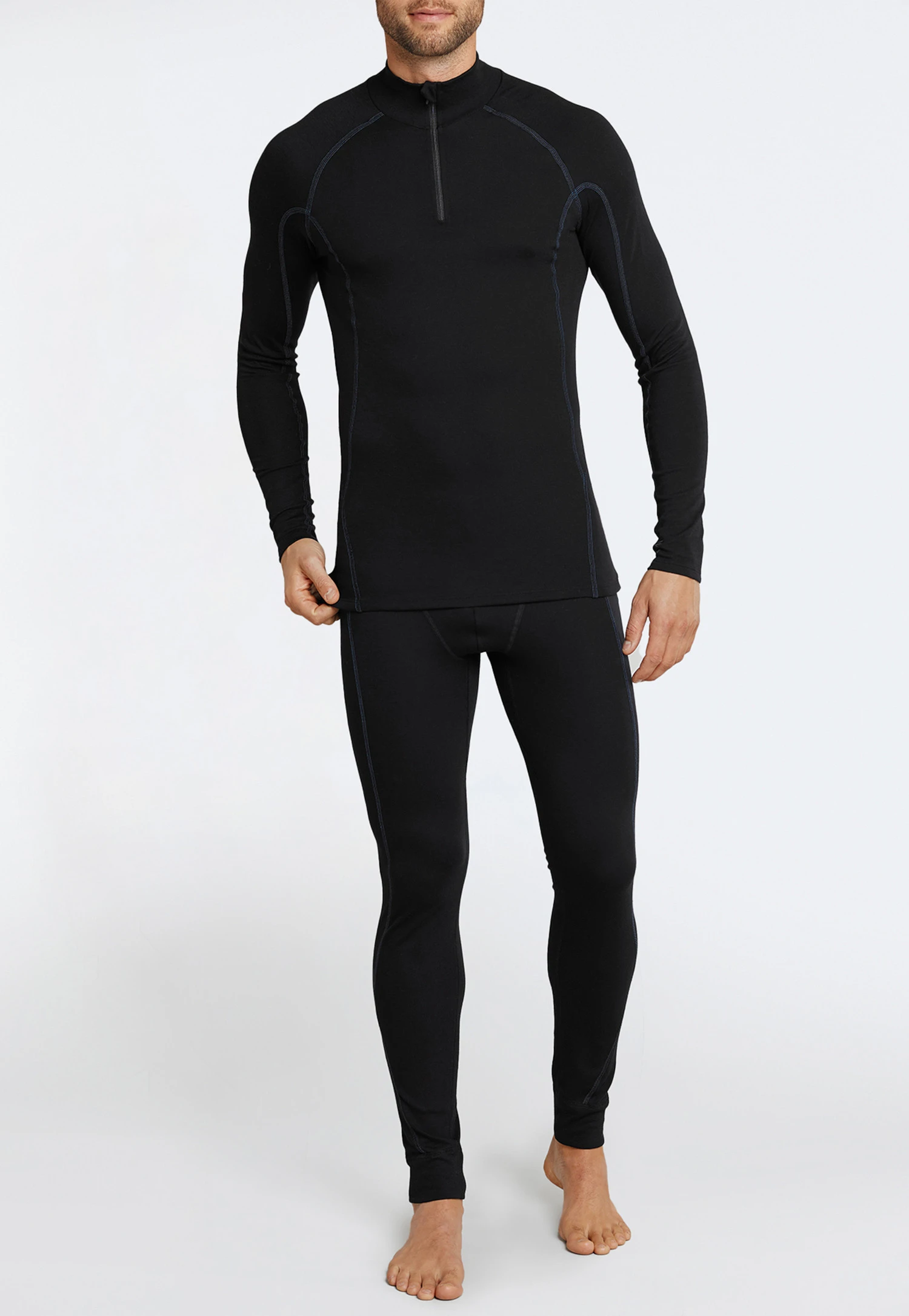 Schiesser Long Thermal Underpants Warm Black - Sport Thermo Light 1 Schiesser Long Thermal Underpants Warm Black - Sport Thermo Light