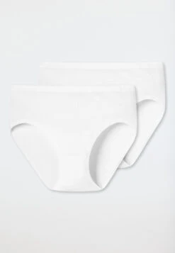 Schiesser Hipster Brief 2-pack, Fine Rib White - Original Classics -Uni Style Shop hueftslips 2er pack feinripp weiss original classics 000044 100 detail1