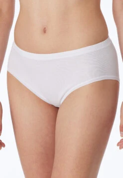 Schiesser Hipster Brief 2-pack, Fine Rib White - Original Classics -Uni Style Shop hueftslips 2er pack feinripp weiss original classics 000044 100 detail2