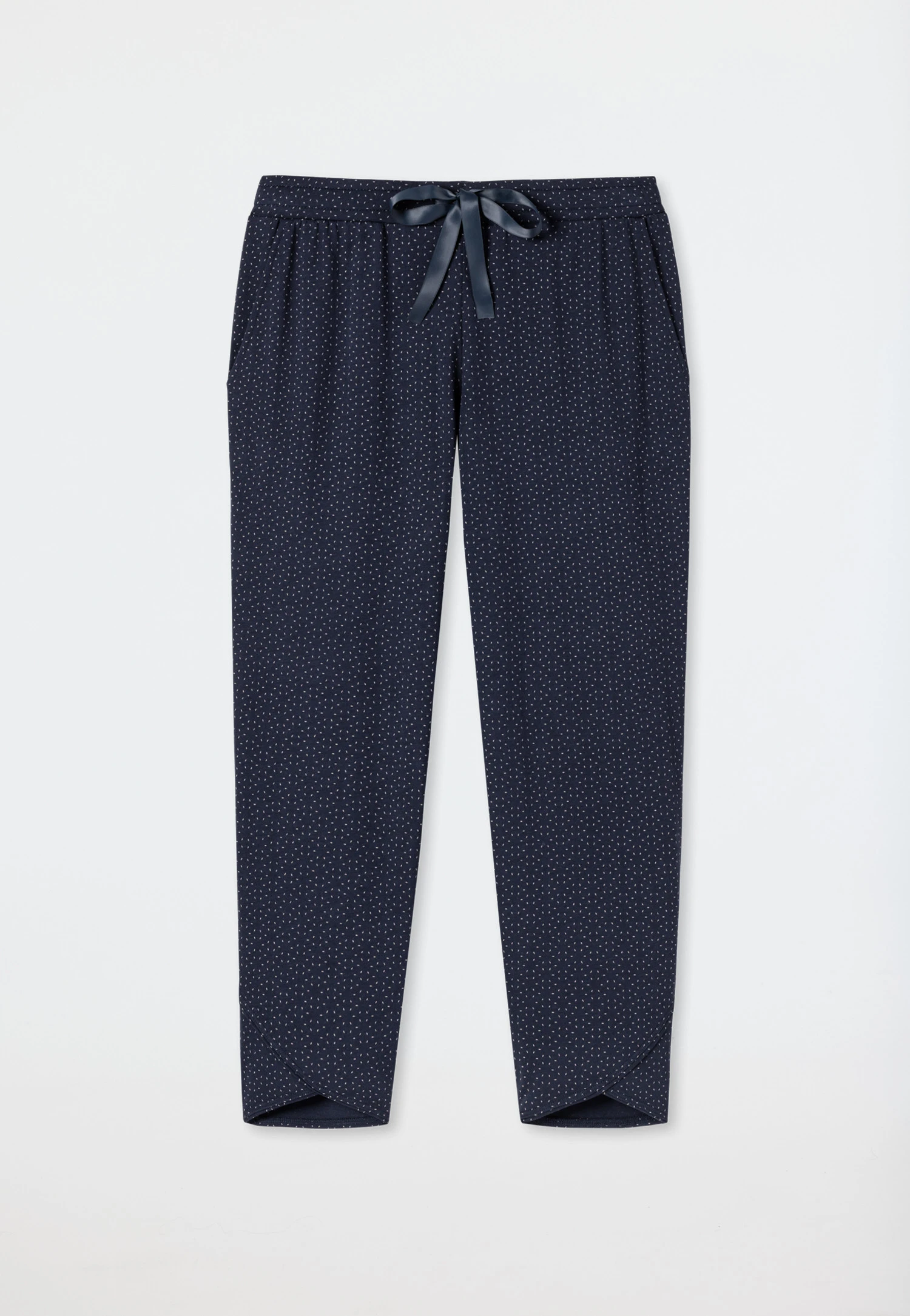 Schiesser Jersey Pants 3/4 Length Tulip Hem Midnight Blue Printed - Mix & Relax 5 Schiesser Jersey Pants 3/4 Length Tulip Hem Midnight Blue Printed - Mix & Relax - Image 5