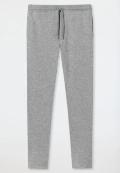 Schiesser Joggers Long Heather Gray - Revival Vincent 7 Schiesser Joggers Long Heather Gray - Revival Vincent -Uni Style Shop jogginghose lang grau meliert revival vincent 178257 202 detail1