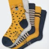 Schiesser Boys' Socks 5-pack Multicolored - Tiger