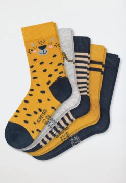 Schiesser Boys' Socks 5-pack Multicolored - Tiger