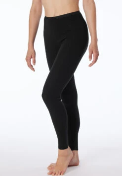 Schiesser Black Leggings - Luxury -Uni Style Shop leggings schwarz luxury 200003 000 detail2