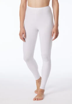 Schiesser White Leggings - Luxury -Uni Style Shop leggings weiss luxury 200003 100 detail2