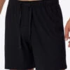 Schiesser Long Boxers Jersey Black - Mix & Relax