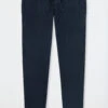 Schiesser Long Jersey Lounge Pants Cuffs Dark Blue - Mix & Relax Cotton