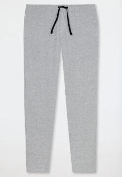 Schiesser Lounge Pants Long Jersey Heather Gray - Mix & Relax -Uni Style Shop loungehose lang jersey grau meliert mix relax 163840 202 detail1