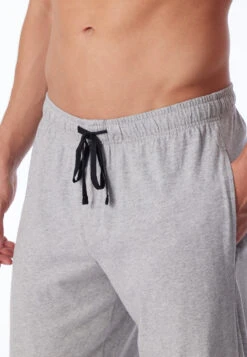Schiesser Lounge Pants Long Jersey Heather Gray - Mix & Relax -Uni Style Shop loungehose lang jersey grau meliert mix relax 163840 202 detail3