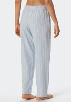 Schiesser Lounge Pants Long Jersey Stripes Air - Mix & Relax -Uni Style Shop loungehose lang jersey streifen air mix relax 179271 802 back