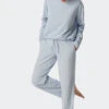 Schiesser Lounge Pants Long Jersey Stripes Air - Mix & Relax