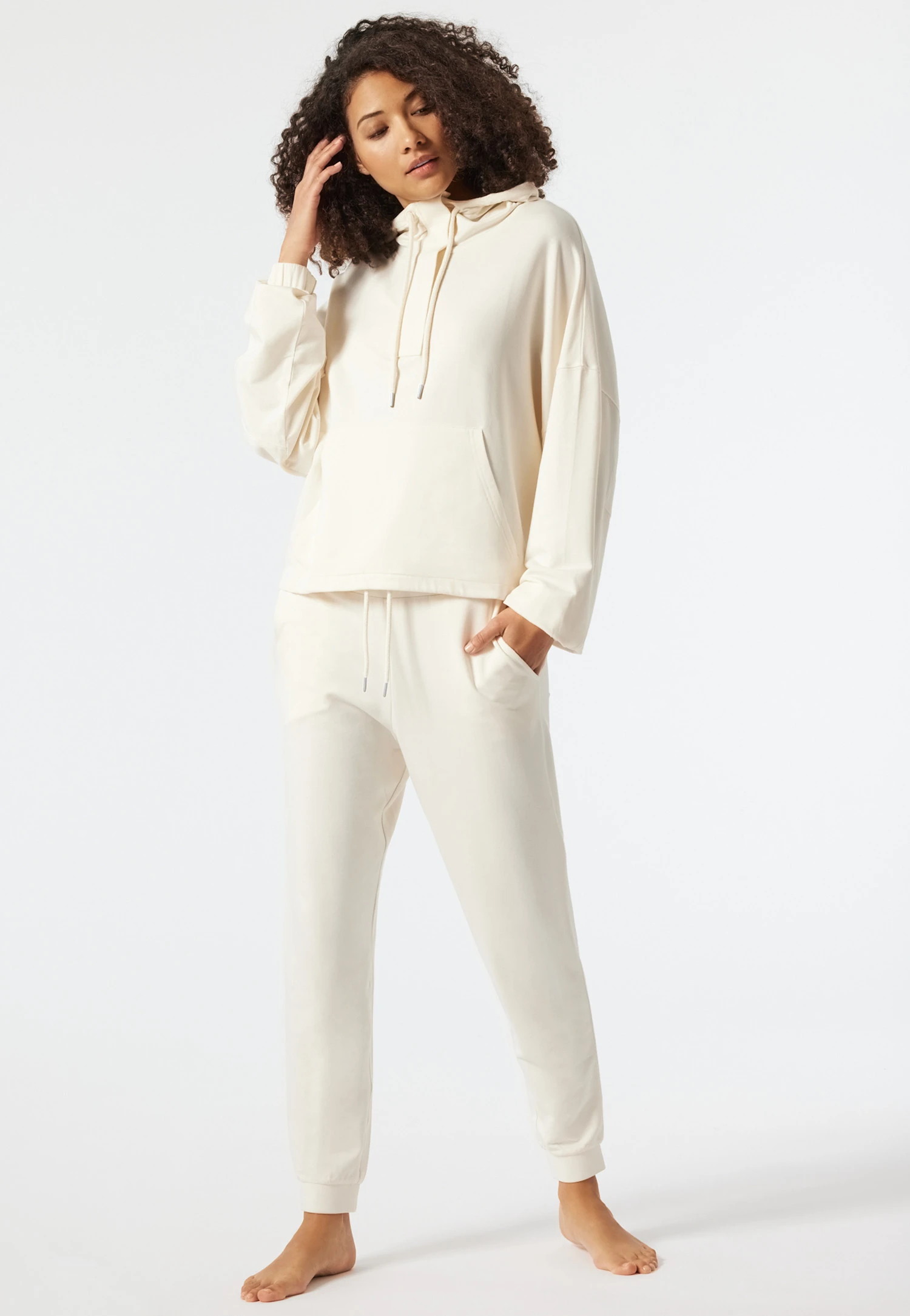 Schiesser Lounge Pants Long Lyocell Cuffs Cream - Mix & Relax Lounge 1 Schiesser Lounge Pants Long Lyocell Cuffs Cream - Mix & Relax Lounge