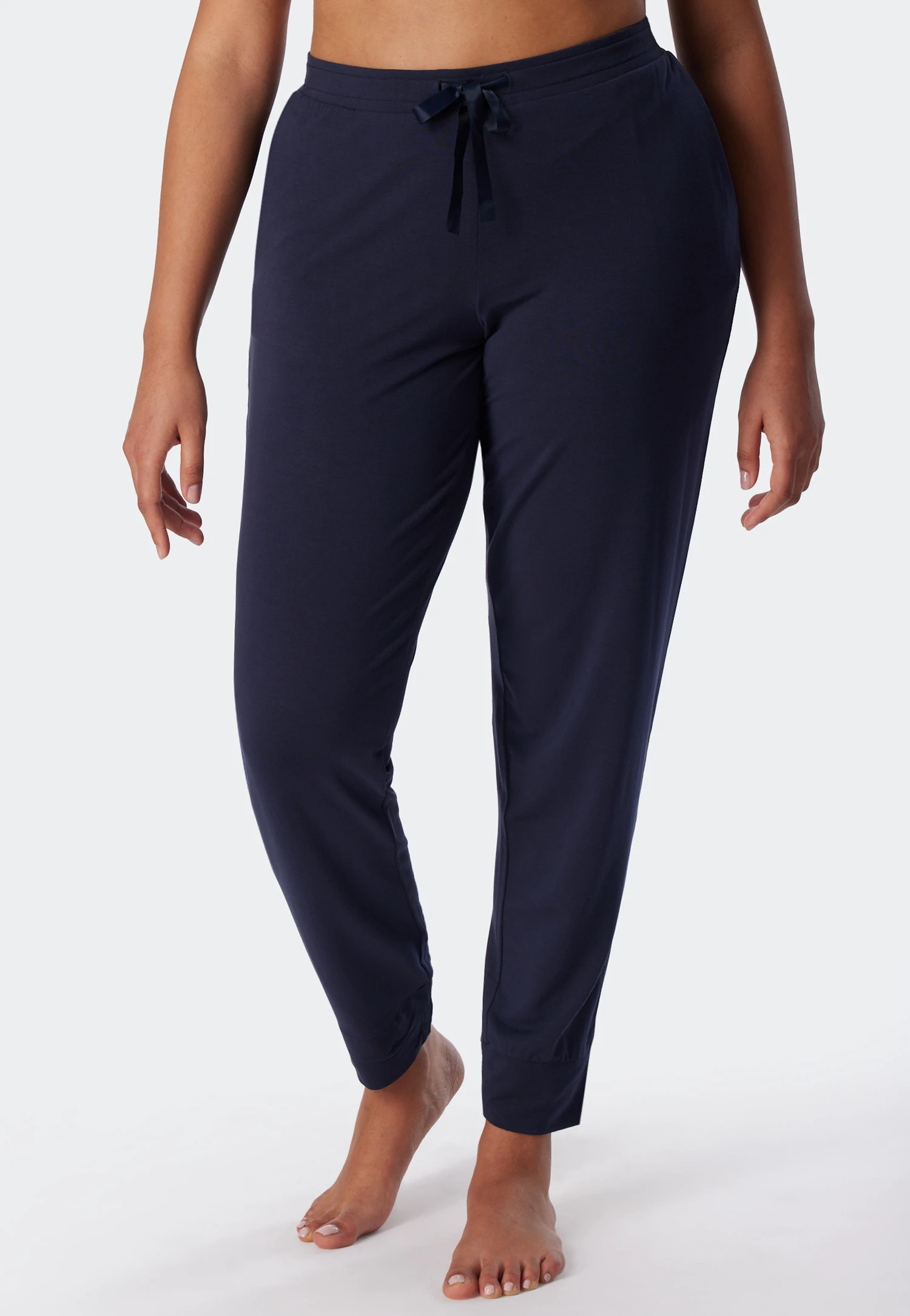 Schiesser Lounge Pants Long Modal Cuffs Blue - Mix + Relax 1 Schiesser Lounge Pants Long Modal Cuffs Blue - Mix + Relax