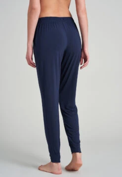 Schiesser Lounge Pants Long Modal Cuffs Blue - Mix + Relax 8 Schiesser Lounge Pants Long Modal Cuffs Blue - Mix + Relax -Uni Style Shop loungehose lang modal buendchen blau mix relax 175481 800 detail4