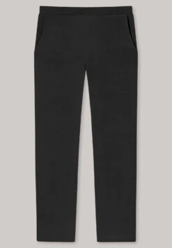 Schiesser Lounge Pants Long Modal Marlene Cut Black - Mix + Relax -Uni Style Shop loungehose lang modal marlene schnitt schwarz mix relax 175482 000 detail1