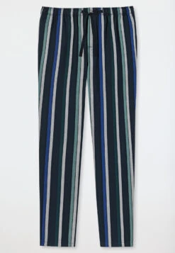 Schiesser Lounge Pants Long Woven Fabric Stripes Royal - Mix & Relax 7 Schiesser Lounge Pants Long Woven Fabric Stripes Royal - Mix & Relax -Uni Style Shop loungehose lang webware streifen royal mix relax 177977 819 detail1