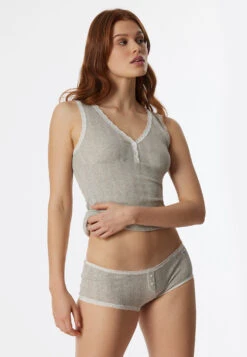 Schiesser Micro Pants Heather Gray - Revival Agathe