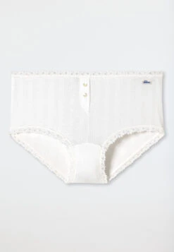 Schiesser Micro Pants White - Revival Agathe -Uni Style Shop micro pants weiss revival agathe 162564 100 detail1