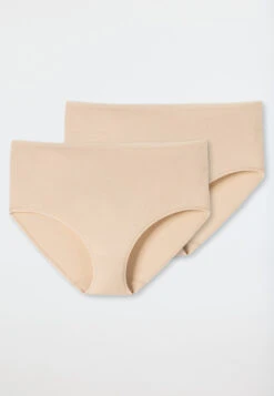 Schiesser Midi Panty 2-pack Organic Cotton Sand - 95/5 -Uni Style Shop midi 2er pack organic cotton sand 95 5 174384 410 detail1