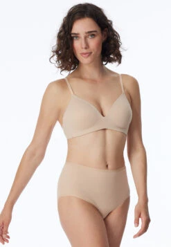 Schiesser Midi Panty 2-pack Organic Cotton Sand - 95/5 -Uni Style Shop midi 2er pack organic cotton sand 95 5 174384 410 front